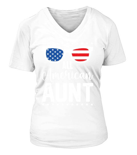 all american aunt V-neck T-Shirt Woman