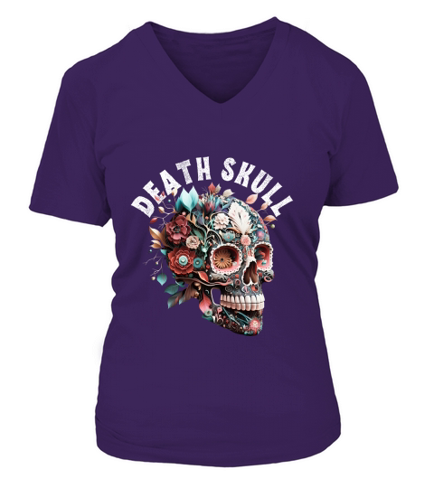 Death skull V-neck T-Shirt Woman
