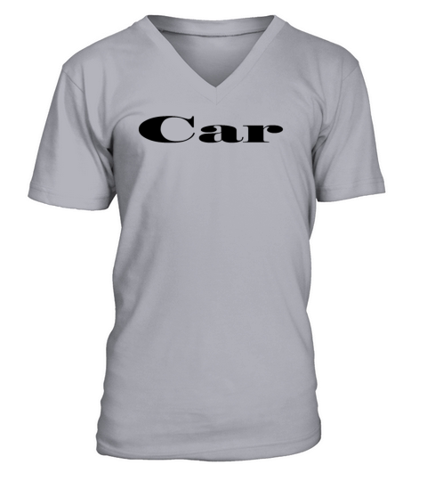 Car Typography V-Neck T-shirt