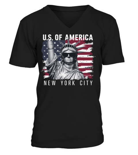 U.S of america new york city 09 V-Neck T-shirt