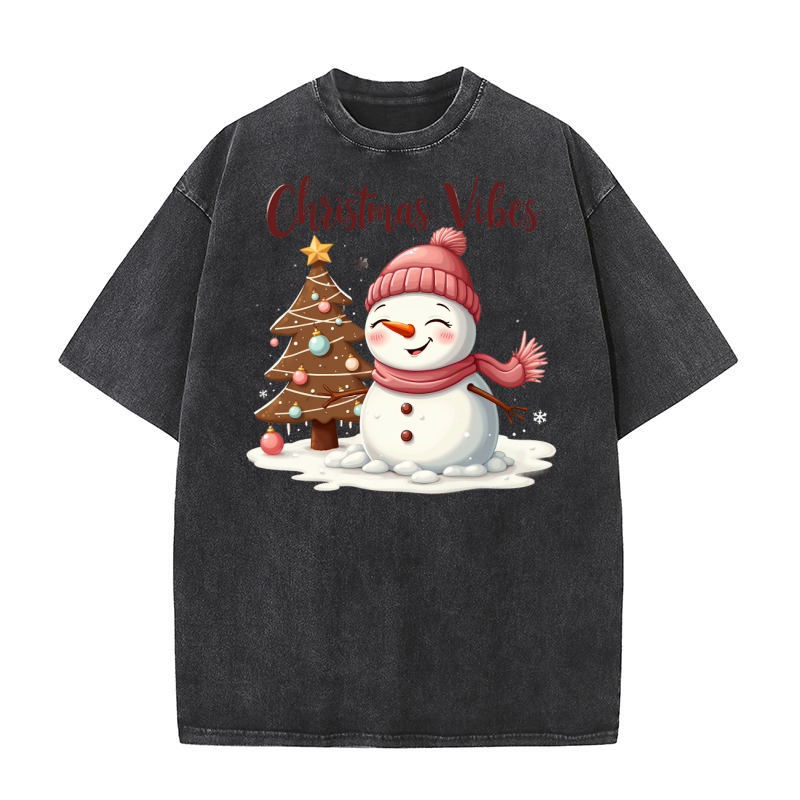 Christmas Vibes 4 02 Washed T-Shirt