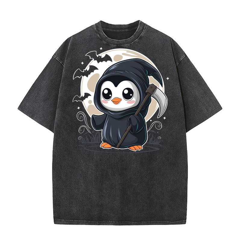 Cute Ghost Halloween (1) Washed T-Shirt