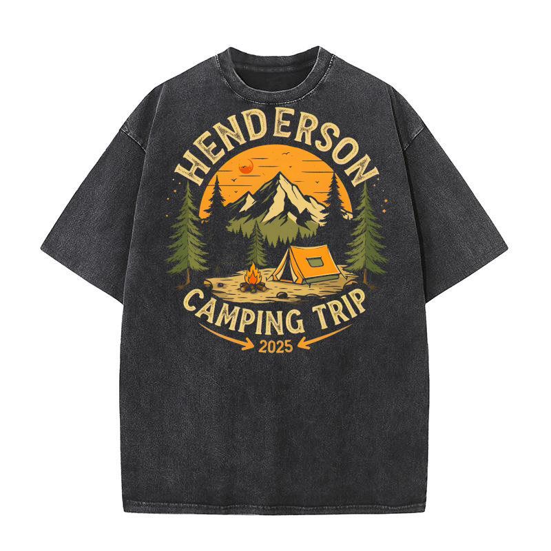 Henderson Camping Trip 2025 Washed T-Shirt