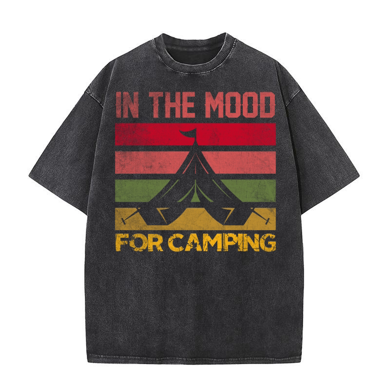 In the mood for camping Washed T-Shirt