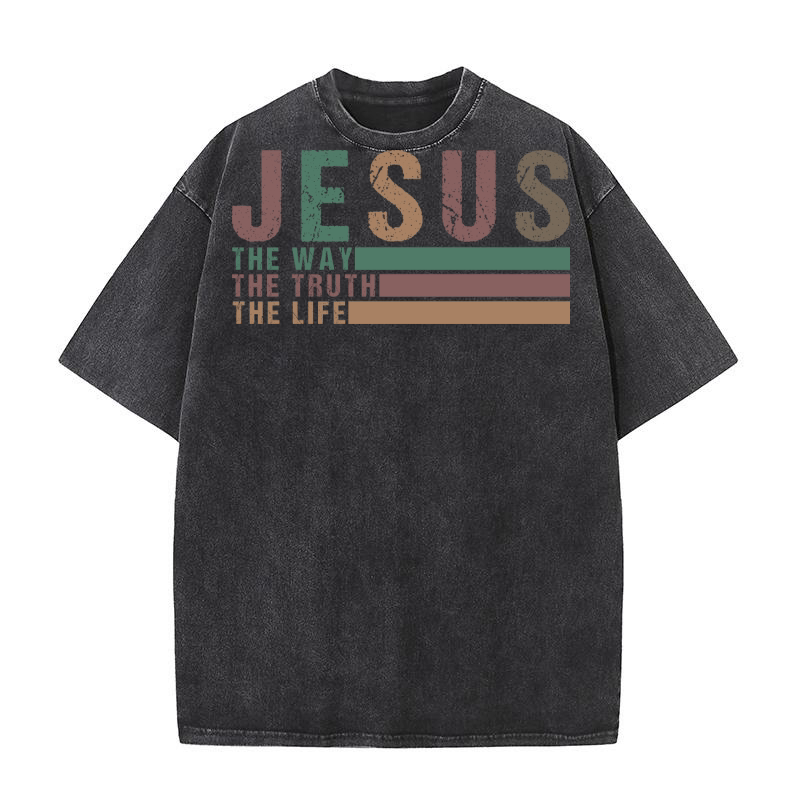 Jesus The Way The Truth The Life 1 Washed T-Shirt