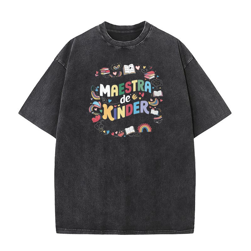 Maestra de kinder 1 Washed T-Shirt