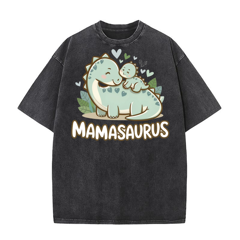 Mamasaurus Dinosaur Washed T-Shirt