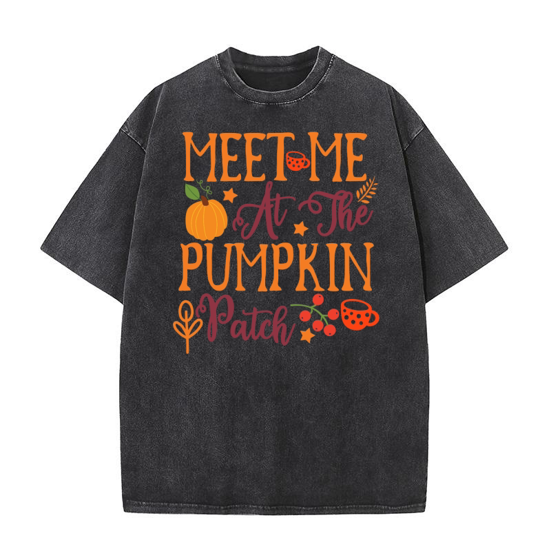 Meet Me At The Pumpkin Patch Washed T-Shirt