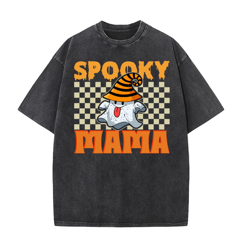 Spooky Mama 3 02 Washed T-Shirt