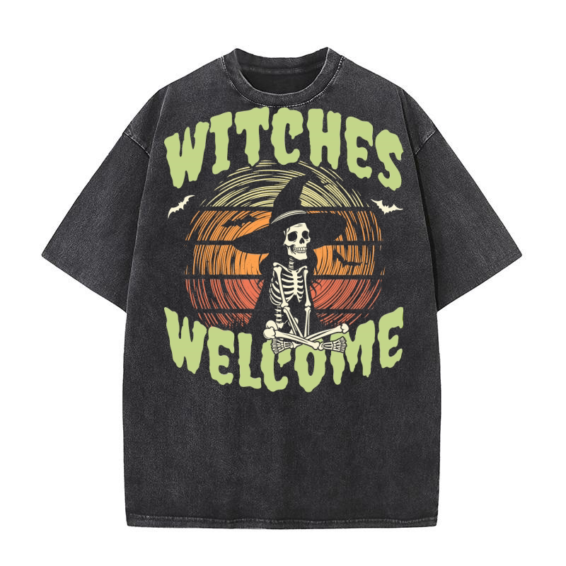 Witches Welcome Washed T-Shirt