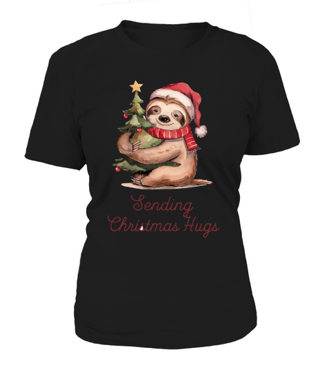 Sending Christmas Hugs Vintage Christmas Women's T-Shirt