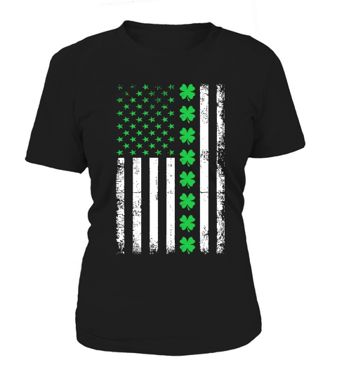 Vintage American Flag St. Patricks Day 2 Women's T-Shirt