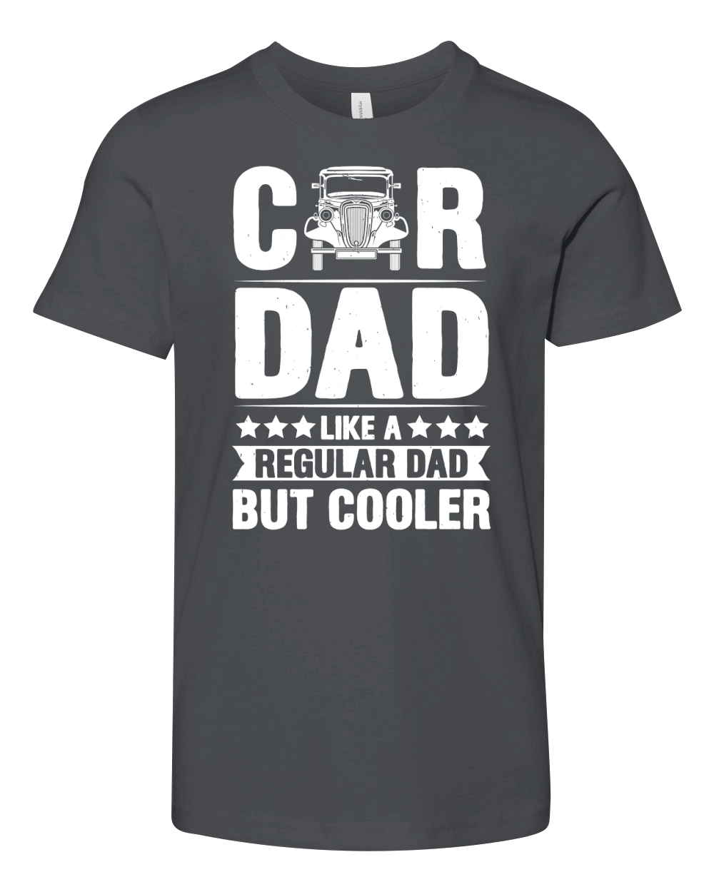 Car Dad Like A Regular Dad But Cooler T Shirt Design (2) Youth Unisex Jersey Tee