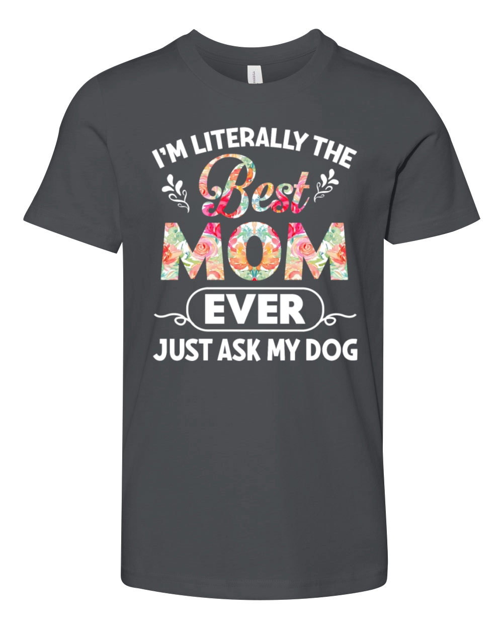 Im Literally The Best Mom Ever Just Ask My Dog Youth Unisex Jersey Tee