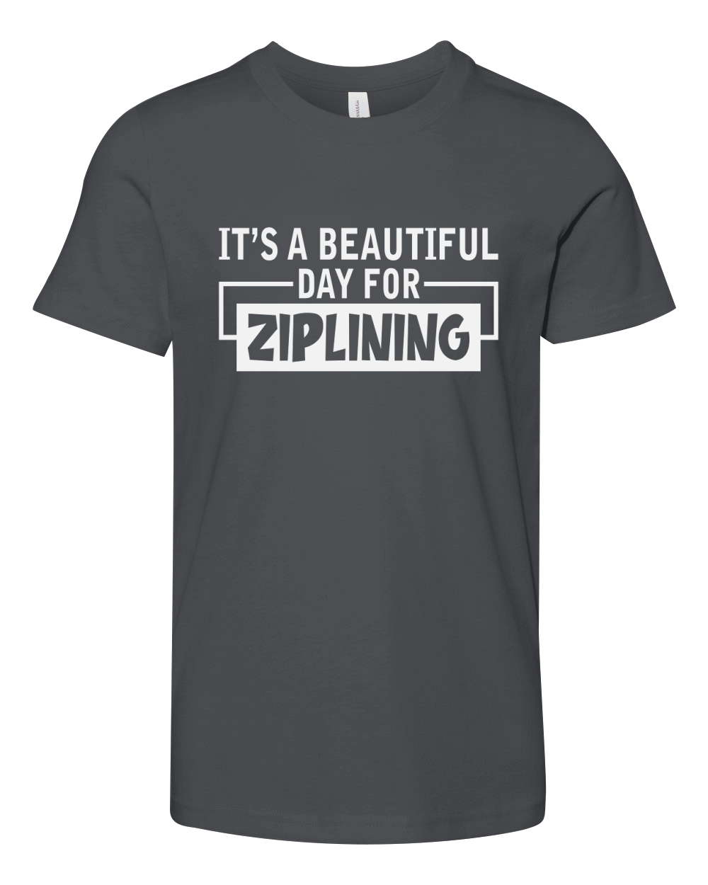 Its a Beautiful Day for Ziplining Youth Unisex Jersey Tee