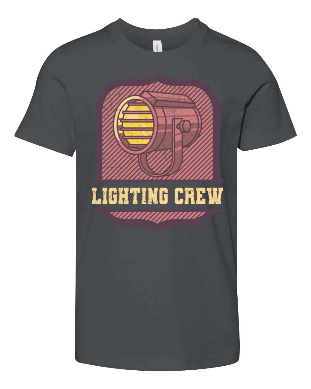 Lighting Crew Retro Light Tech Stage Crew Gifts Youth Unisex Jersey Tee