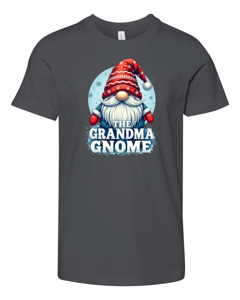 The Grandma Gnome with Red Hat Youth Unisex Jersey Tee