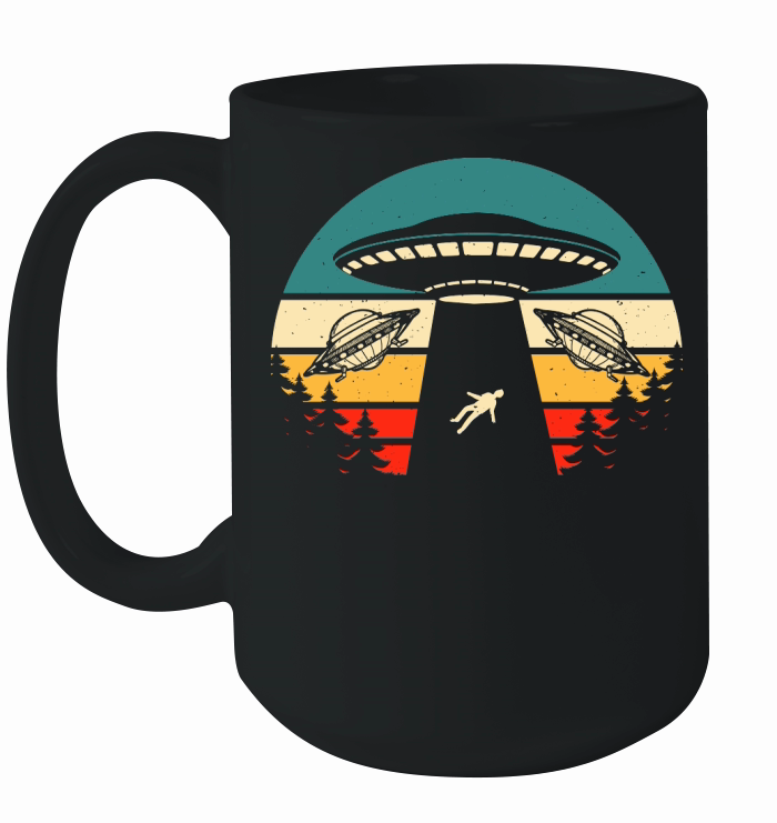 Vintage UFO Alien 11 Ceramic Mug