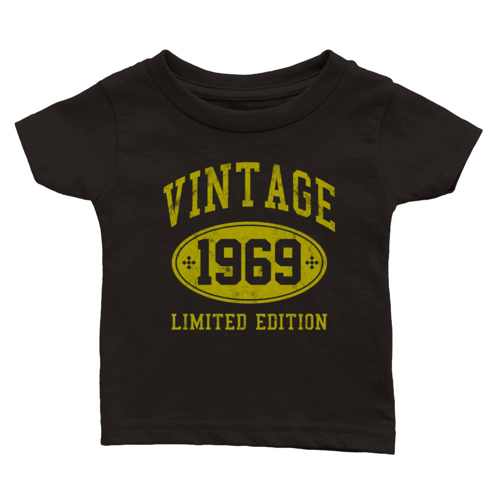 50th Birthday - Vintage 1969 Funny Gift Classic Baby Crewneck T-shirt