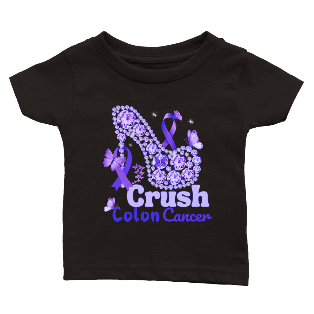 Colon Cancer Awareness Crush Classic Baby Crewneck T-shirt