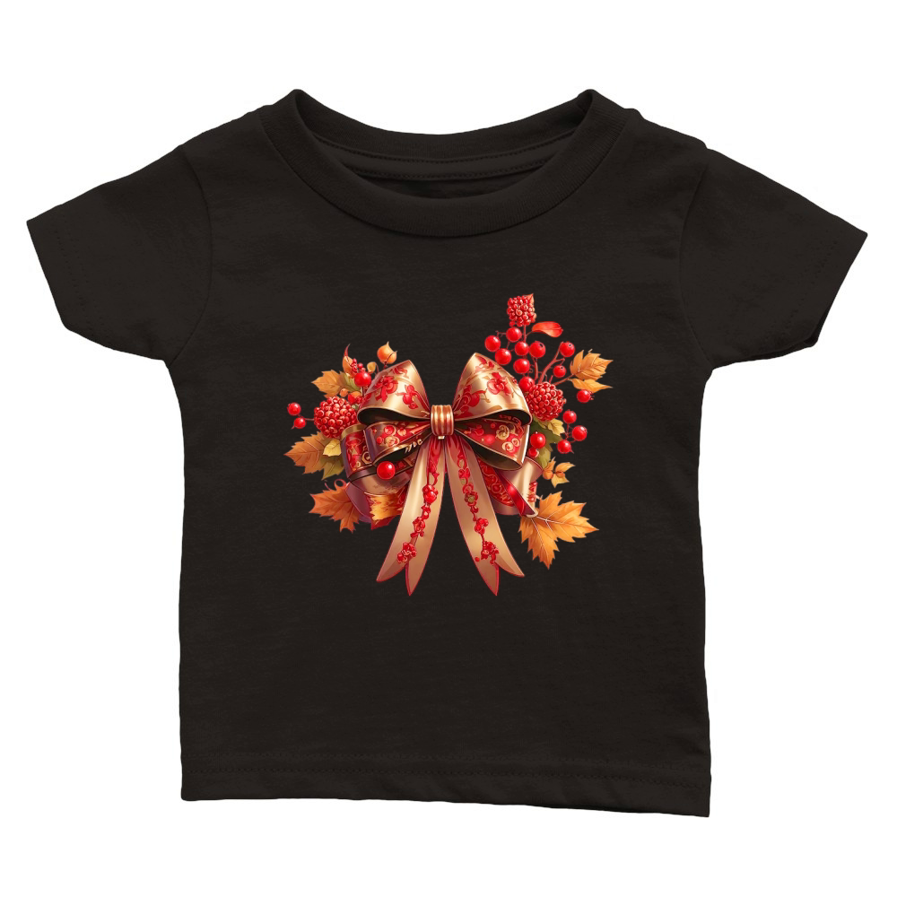 Fall Coquette bow sublimation 03 Classic Baby Crewneck T-shirt