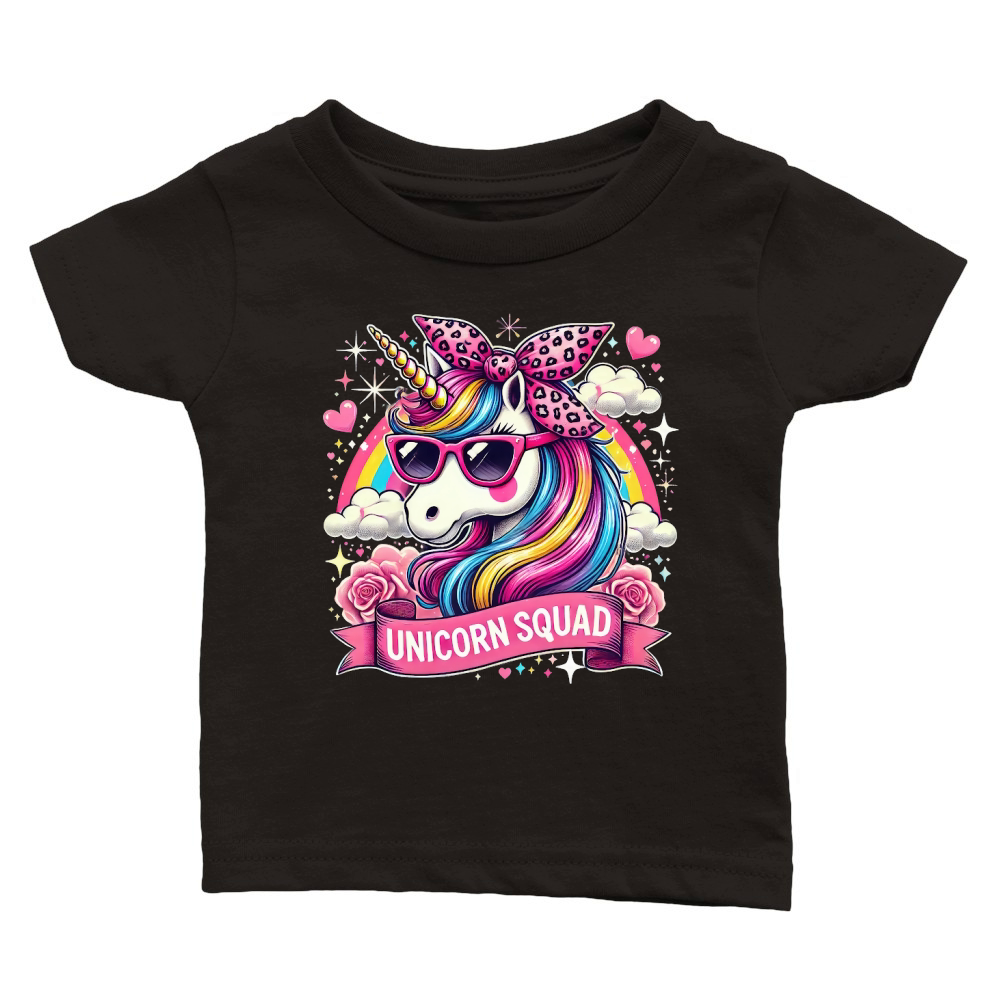 Graceful Unicorn Leopard Bandana Classic Baby Crewneck T-shirt