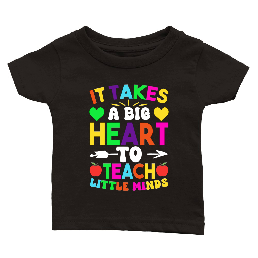 IT Takes A Big Heart To Tech Little Minds Classic Baby Crewneck T-shirt