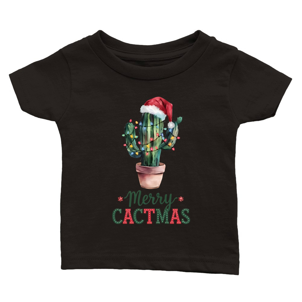 Merry Cactmas Vintage Christmas 03 Classic Baby Crewneck T-shirt