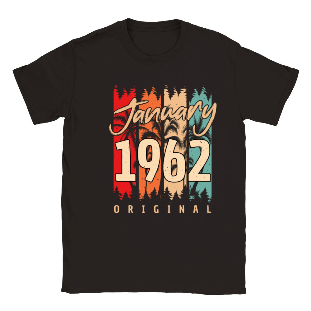 1962 In January Vintage Classic Kids Crewneck T-shirt