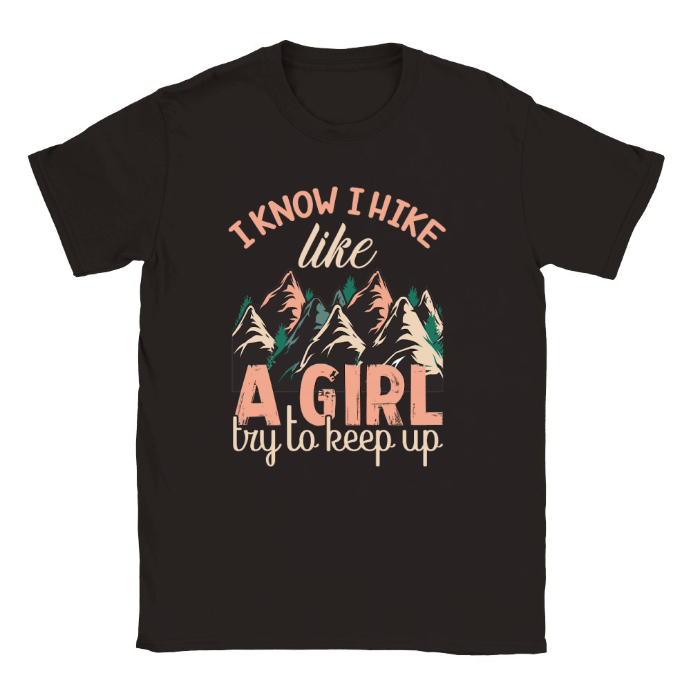 Hiking   I know I hike like Classic Kids Crewneck T-shirt