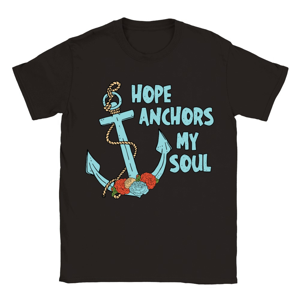 Hope Anchors My Soul Floral Classic Kids Crewneck T-shirt