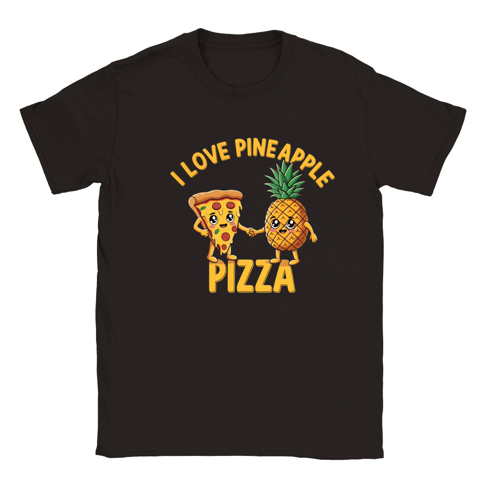 I Love Pineapple Pizza Classic Kids Crewneck T-shirt