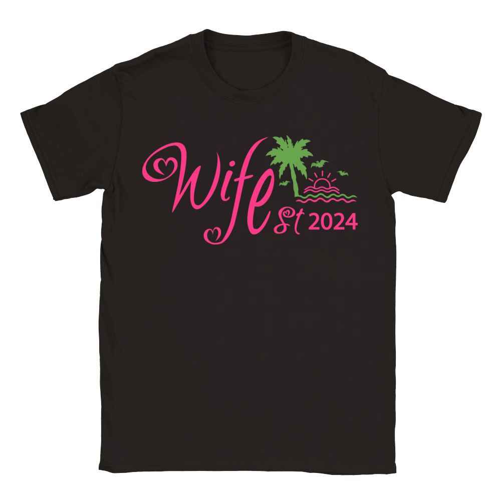 Wife Est 2024 9 Classic Kids Crewneck T-shirt
