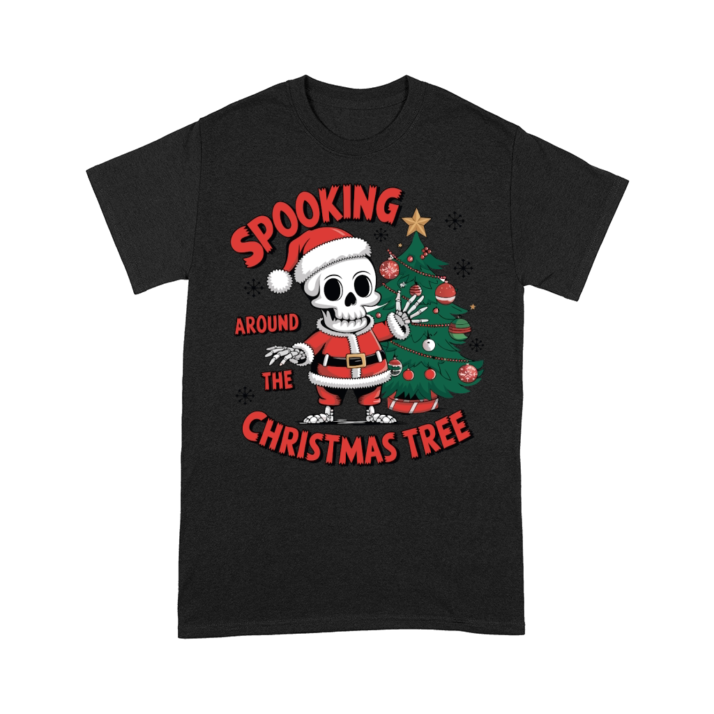 Spooking Around the Christmas Tree Comfort T-shirt