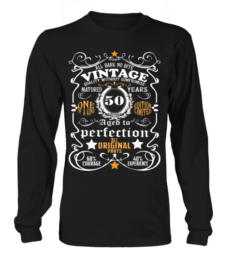 50th Birthday Shirt vintage 50th Birthday Gift Long sleeved Unisex