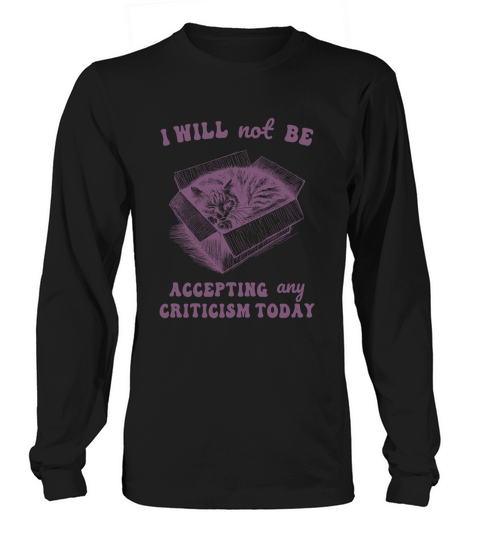 Lazy Cat In the Box L Purple Long sleeved Unisex