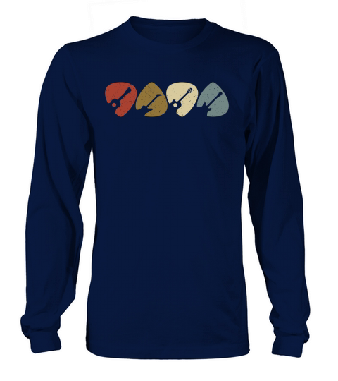 Retro Vintage Guitar Pick Player Long sleeved Unisex