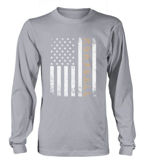 Sport Us Flag Korfball Long sleeved Unisex
