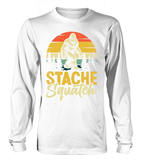 stache squatch Long sleeved Unisex