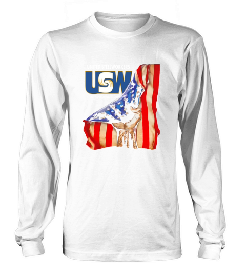 United Steelworkers Unity And Strength For Workers American Flag - Unisex Long Sleeve Long sleeved Unisex