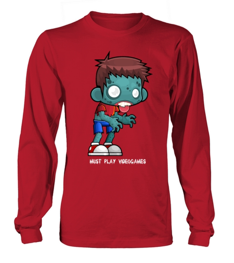 Zombie Boy loves videogames Long sleeved Unisex