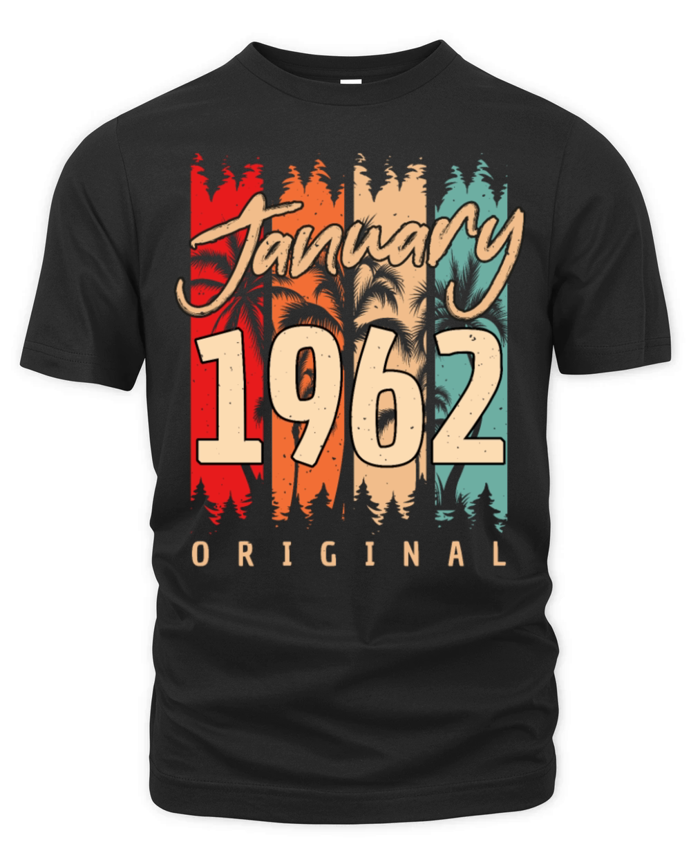 1962 In January Vintage Organic Unisex T-shirt