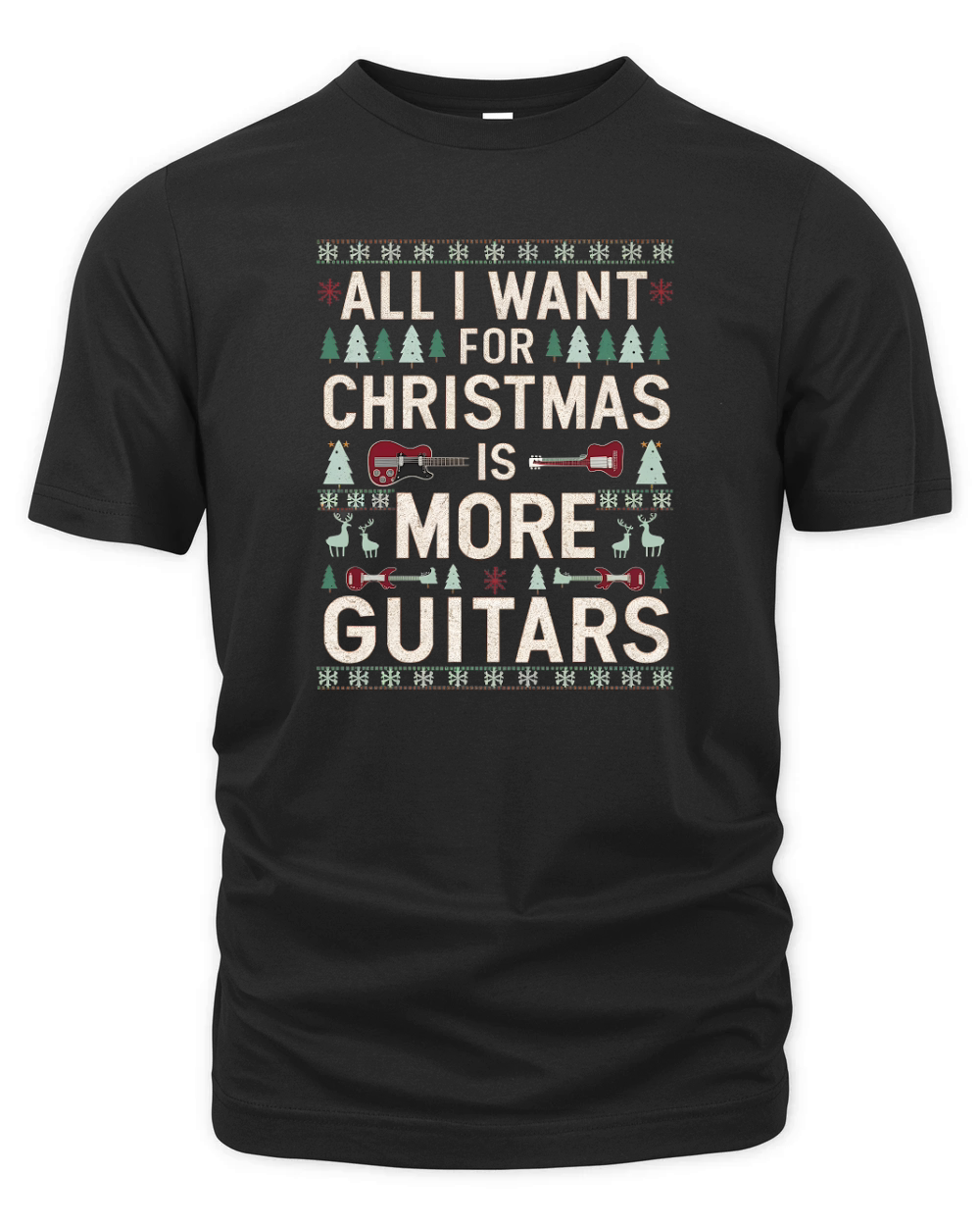 All I Want For Christmas is More Guitars Organic Unisex T-shirt