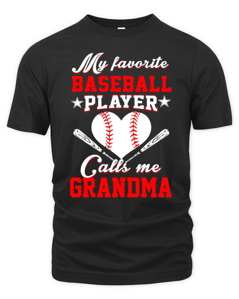 My Favorite Baseball Player Calls Me Grandma Shirt Organic Unisex T-shirt