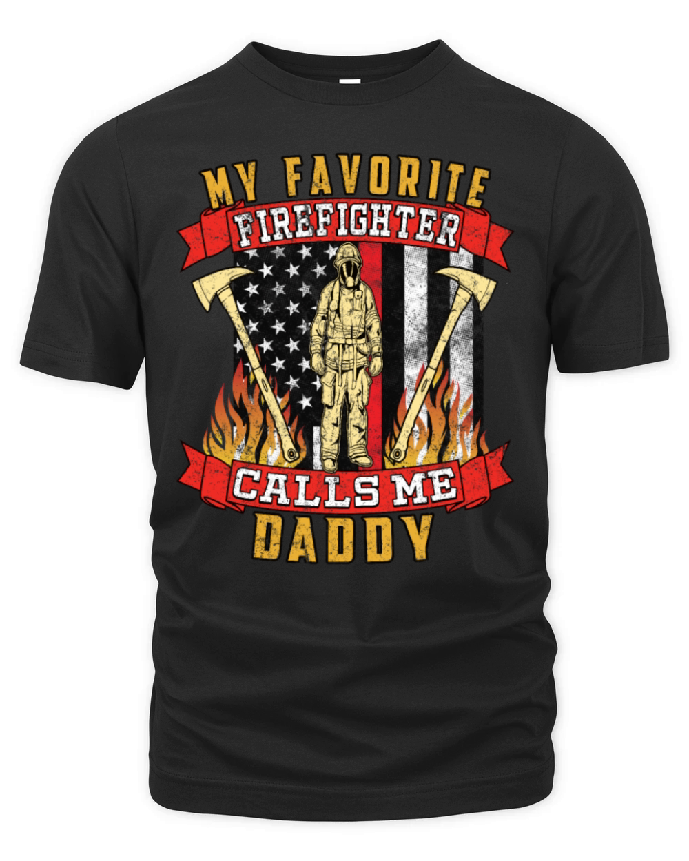 My Favorite Firefighter Calls Me Daddy Organic Unisex T-shirt
