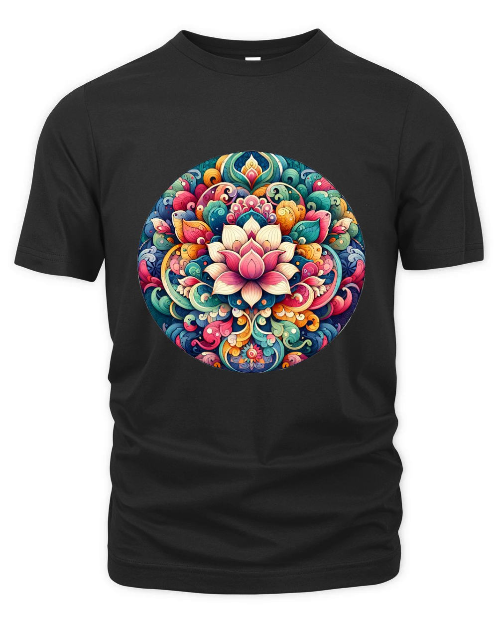Ornate Lotus Yoga Organic Unisex T-shirt