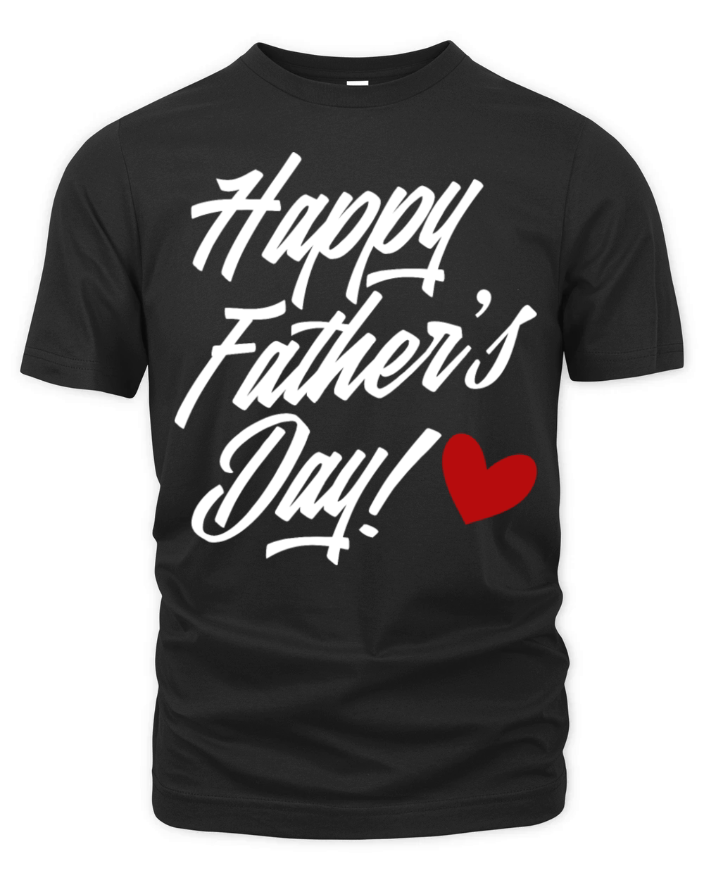 Simple Happy Fathers Day Calligraphy Organic Unisex T-shirt
