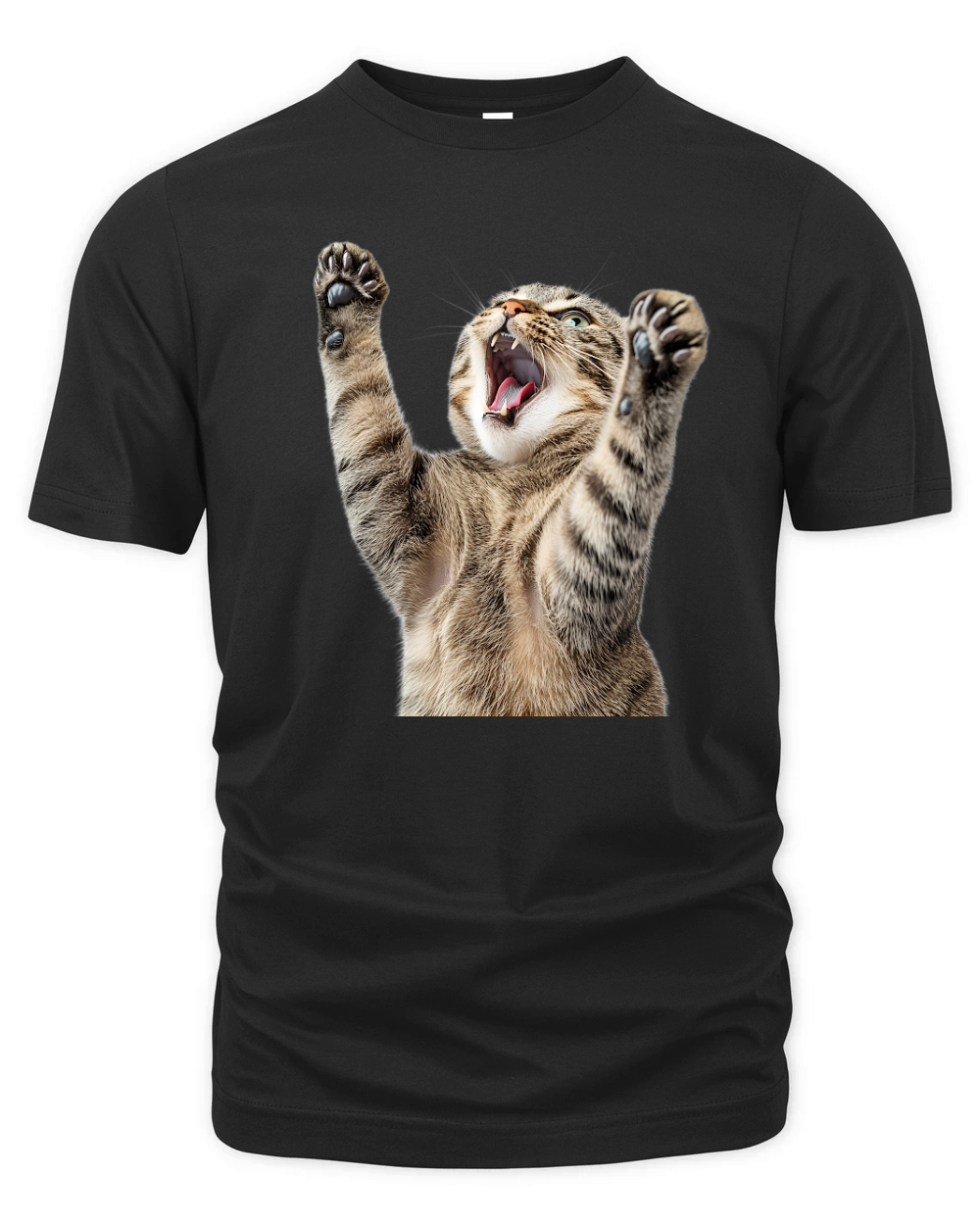 Three Tabby Cat 02 Organic Unisex T-shirt