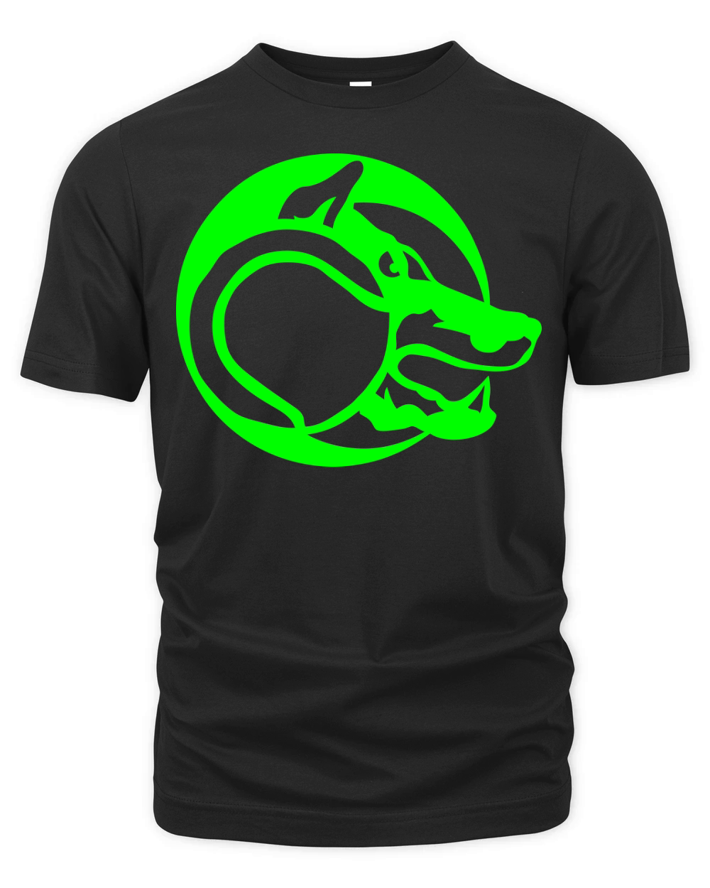 wolf logo tennis sports animal 502 Organic Unisex T-shirt