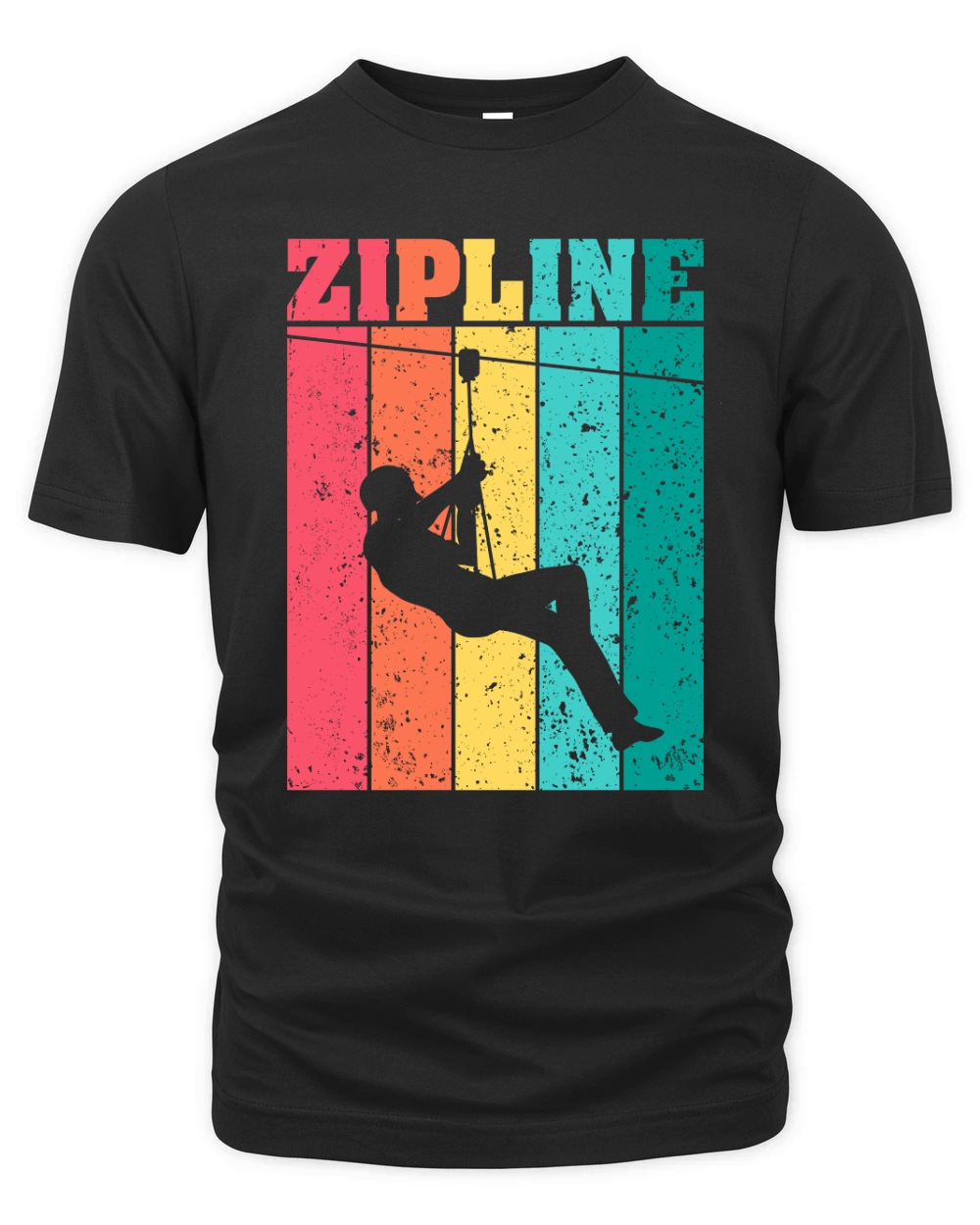 Zipline Adventure Vintage Ziplining Organic Unisex T-shirt
